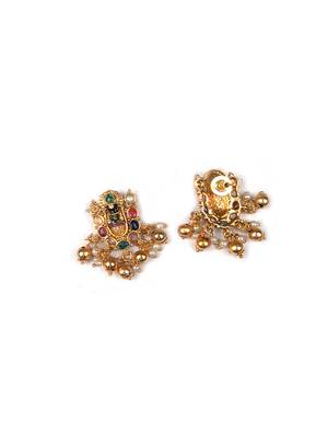 Gold plated mulicolor lord tirupati choker set 5