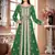 Dark-Green color Handmade Moroccan Kaftan with hijjab