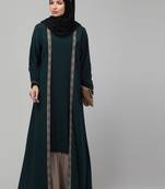 latest stylish shrug women abayas burqa with belt