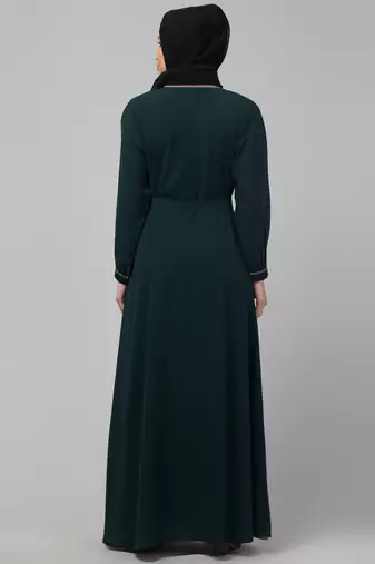 latest stylish shrug women abayas burqa with belt