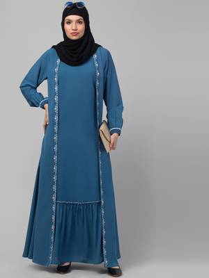 latest shrug women stylish wear abaya 1