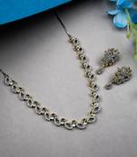 Silver gold plated ad bela necklace set