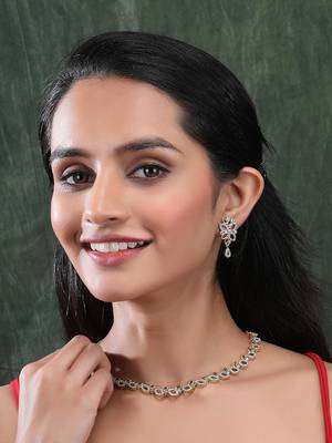 Silver gold plated ad bela necklace set 2