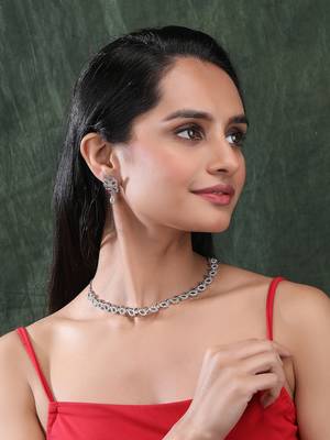 Silver plated ad bela necklace set 2