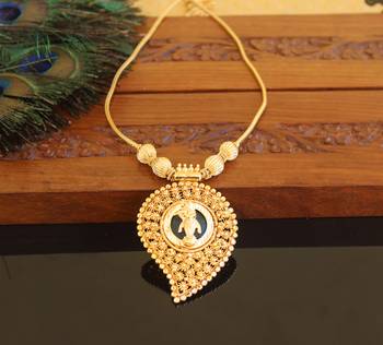 Kerala traditional palakka krishna necklace 1