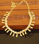 Kerala traditional gold plated stone necklace