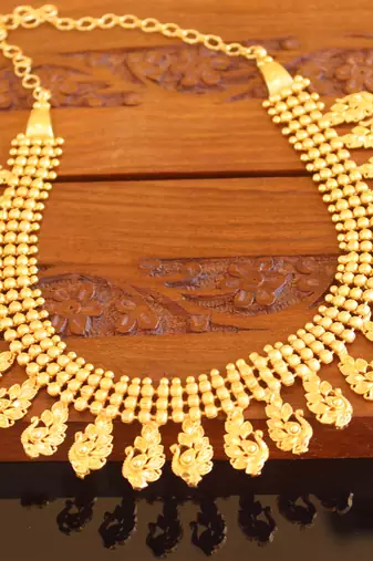 Kerala style temple necklace