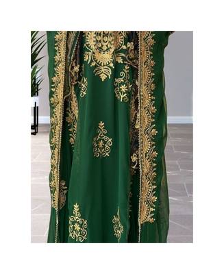 Forest Green Traditional Kaftan for Women 3