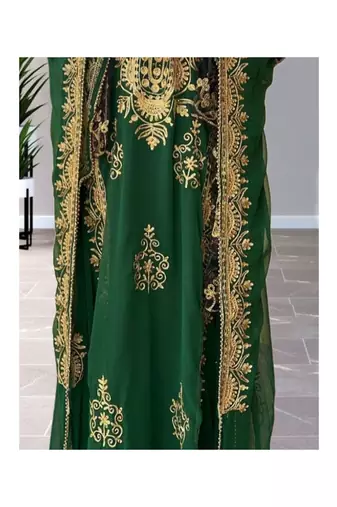 Forest Green Traditional Kaftan for Women