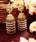 Long Peacock Shaped Earrings