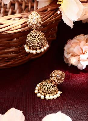 Gold Plated Jhumkas 1