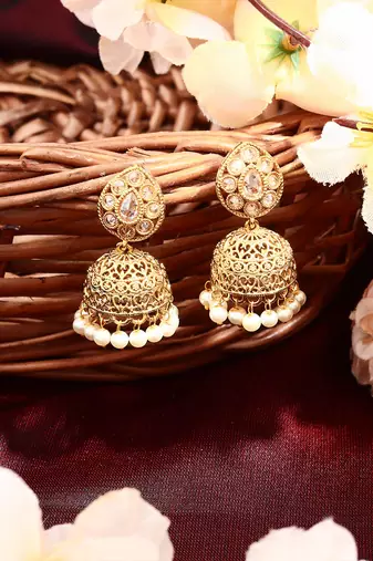 Gold Plated Jhumkas
