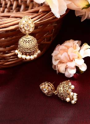 Gold Plated Jhumkas 3