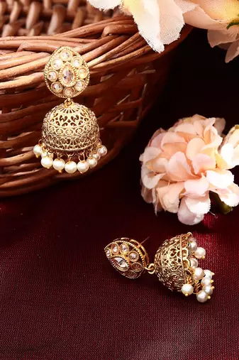 Gold Plated Jhumkas