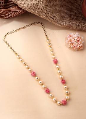 Pink Rose Gold Necklace 2
