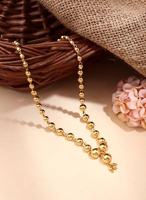 Gold Plated Beads Necklace 1
