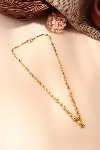 Gold Plated Beads Necklace