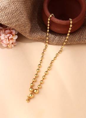 Gold Plated Beads Necklace 3