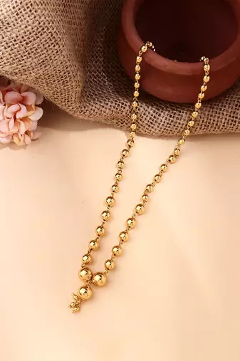 Gold Plated Beads Necklace