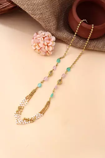 Multicolour Kundan Necklace