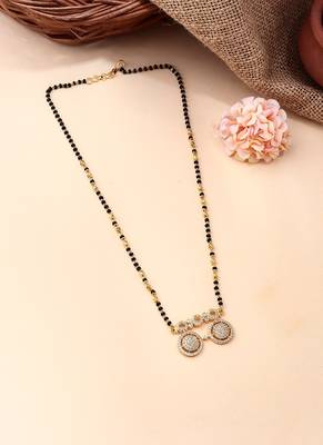 Elegant Gold-Plated CZ Mangalsutra 3
