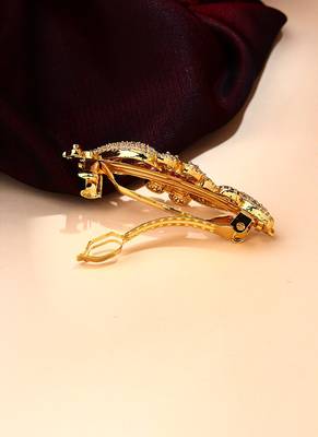 American Diamond Hairclip with Pink Stones 2
