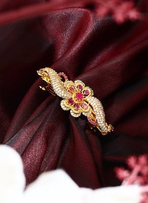 American Diamond Hairclip with Pink Stones 3