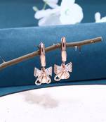 Rose Gold American Diamond Earrings