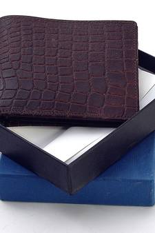 Gents Supreme Quality Pure Leather Brown Wallet Deepawali Special Gift 111