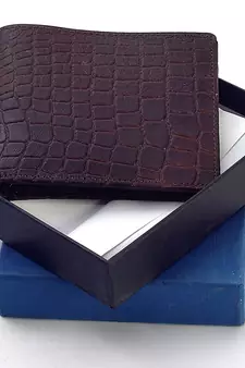 Gents Supreme Quality Pure Leather Brown Wallet Deepawali Special Gift 111