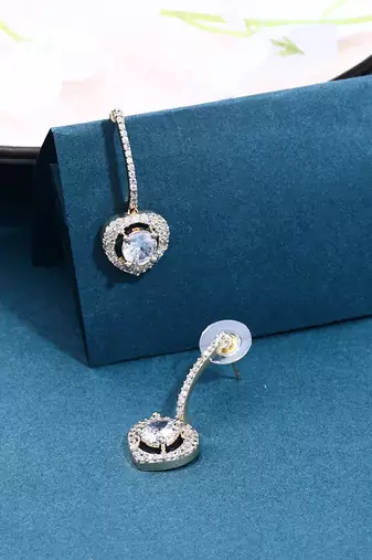 White Gold American Diamond Studs