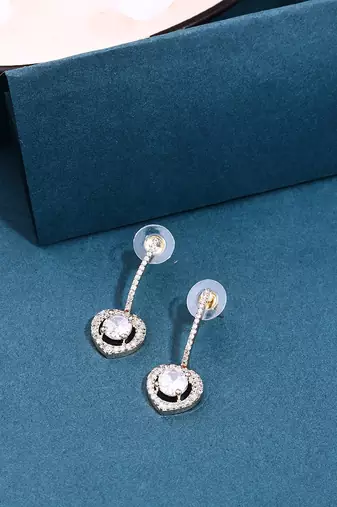 White Gold American Diamond Studs