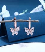 Rose Gold Butterfly Earrings
