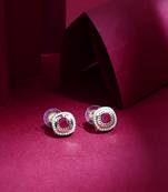 Pink Stone Kundan Earrings