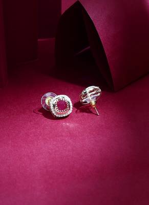Pink Stone Kundan Earrings 3