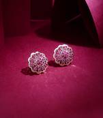 Pink Floral Earrings