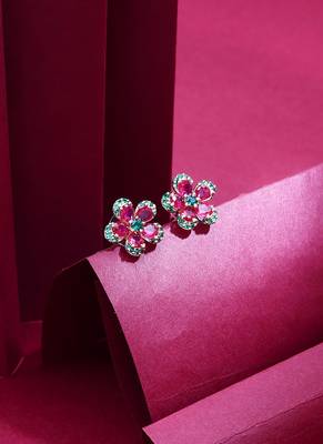 Multicolour Floral Earrings 1