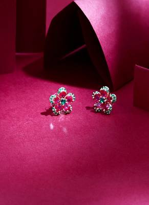 Multicolour Floral Earrings 2