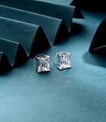 Silver Cross Shaped Earrings