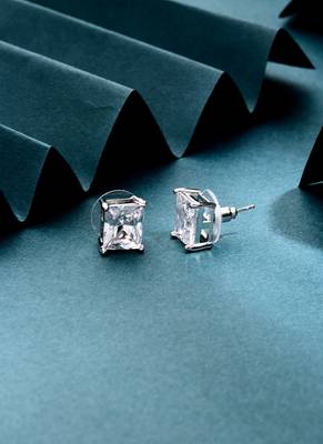 Silver Cross Shaped Earrings 2