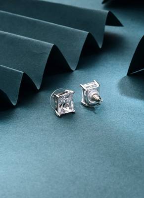 Silver Cross Shaped Earrings 3