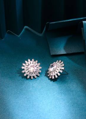 Floral American Diamond Earrings 2