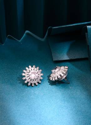 Floral American Diamond Earrings 3