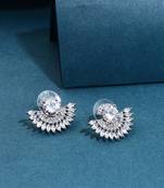 American Diamond Silver Earrings