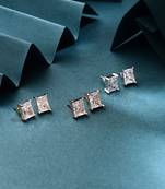 3 Set of Square Shaped Earrings