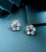 Silver Floral Earrings