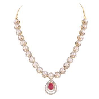 Natural fresh water pearls set from hyderabad 2