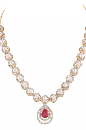 Natural fresh water pearls set from hyderabad