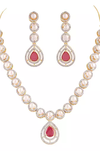 Natural fresh water pearls set from hyderabad