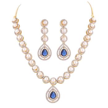 Natural fresh water pearls set from hyderabad 2